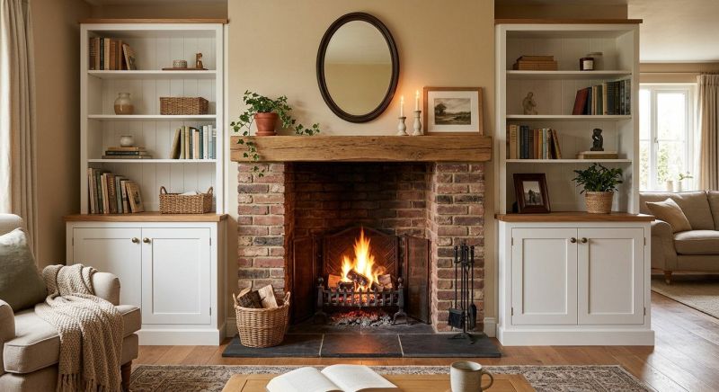 Fireplace Cabinet Installation in Woodbridge, VA
