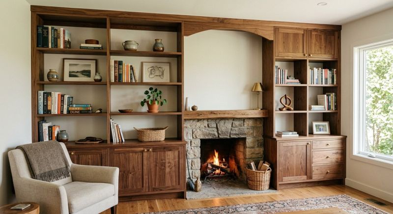 Fireplace Shelves Installation in Woodbridge, VA