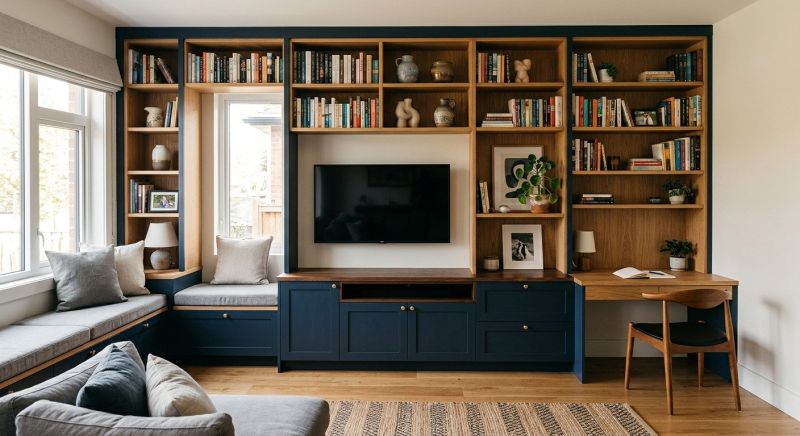 Built In Desk Installation in Durham, NC