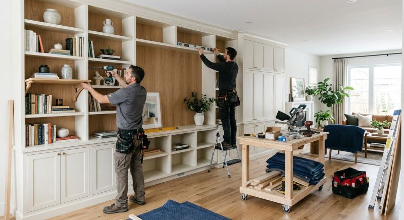 Built In Storage Installation in Woodbridge, VA