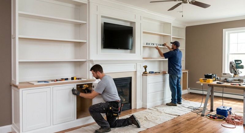 Built In Tv Cabinetry in Durham, NC