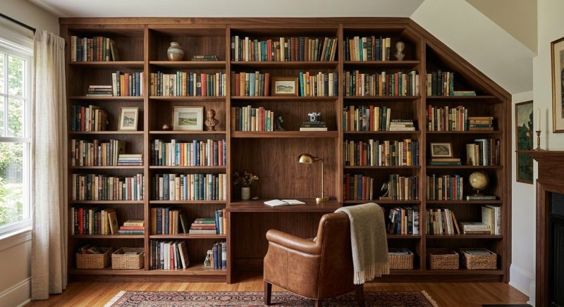 Custom Bookcase Installation in Fairfax, VA