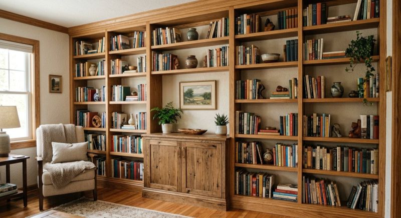 Custom Bookcase Installation in Alexandria, VA