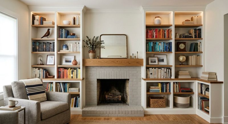 Fireplace Shelves Installation in Alexandria, VA