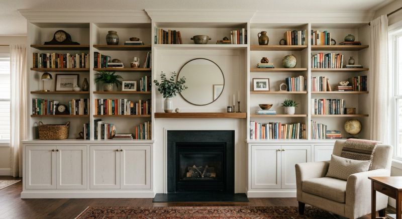 Fireplace Shelves Installation in Raleigh, NC
